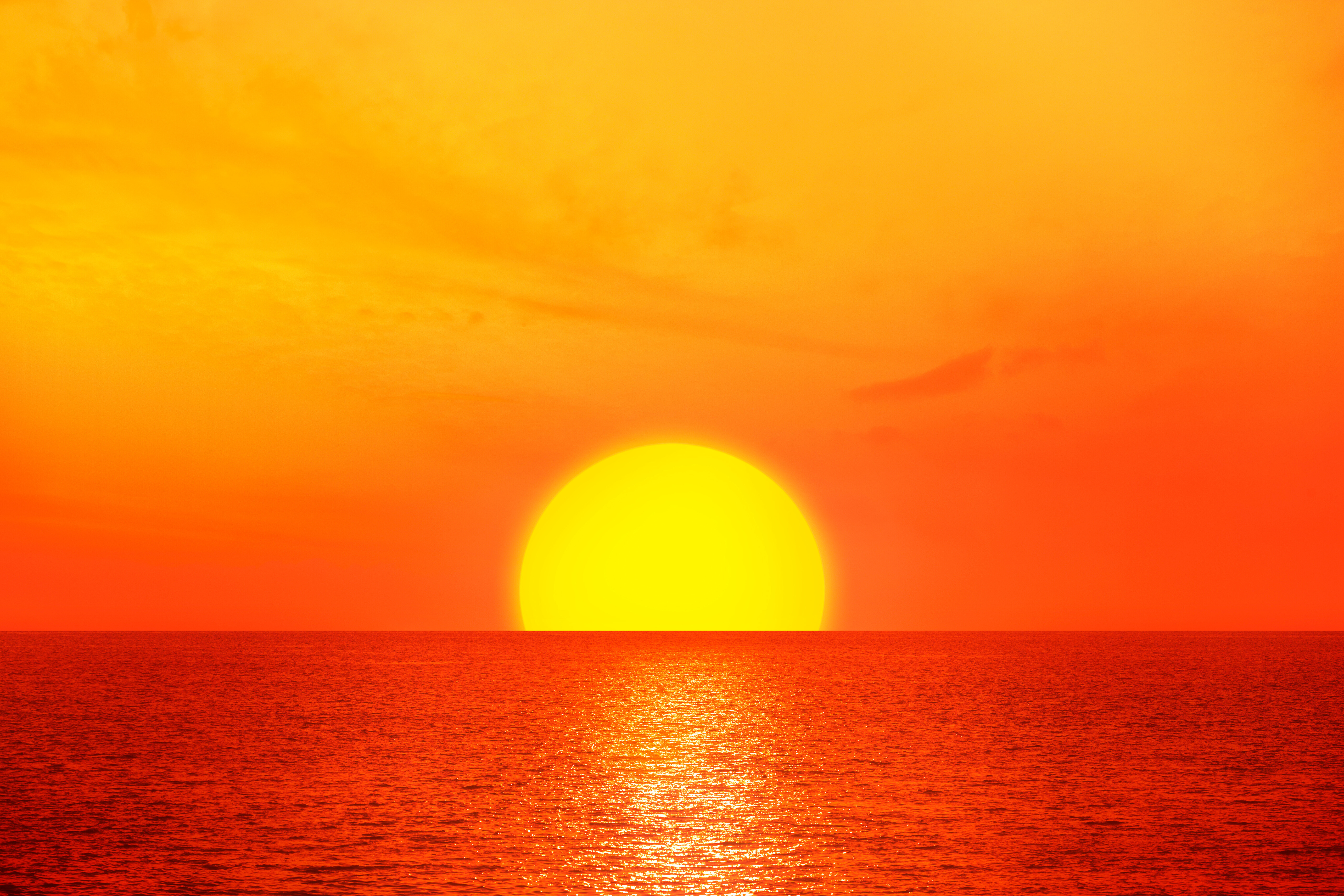 Coucher de soleil sur la Côte d'Azur